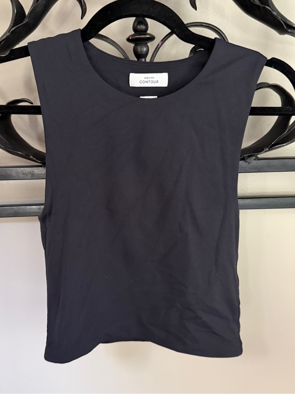Babaton Black Contour Sleeveless Tank Top